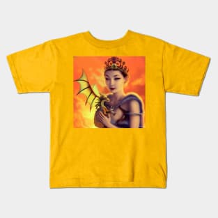 Dragon Queen Asian Kids T-Shirt